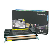 Lexmark C734, C736, X734, X736, X738 Yellow Return Program Toner Cartridge