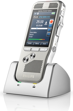 Philips DPM8500 Digital Pocket Memo with integrated Barcode Scanner