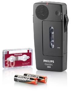 Philips 388 Mini Cassette Pocket Memo Recorder