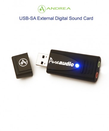 Andrea USB-SA External Digital Sound Card with Noise Reduction